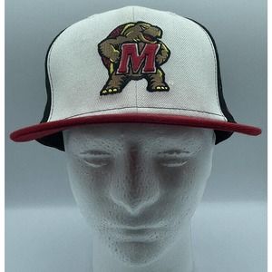 University of Maryland Terrapins New Era 59 Fifty Fitted Hat 7 3/8 Testudo Terps